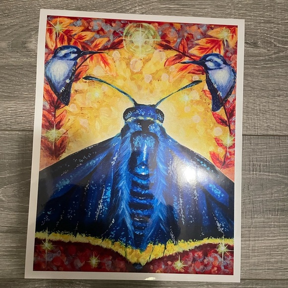 Art print! print of moth and hummingbirds 🖼 - Picture 9 of 9